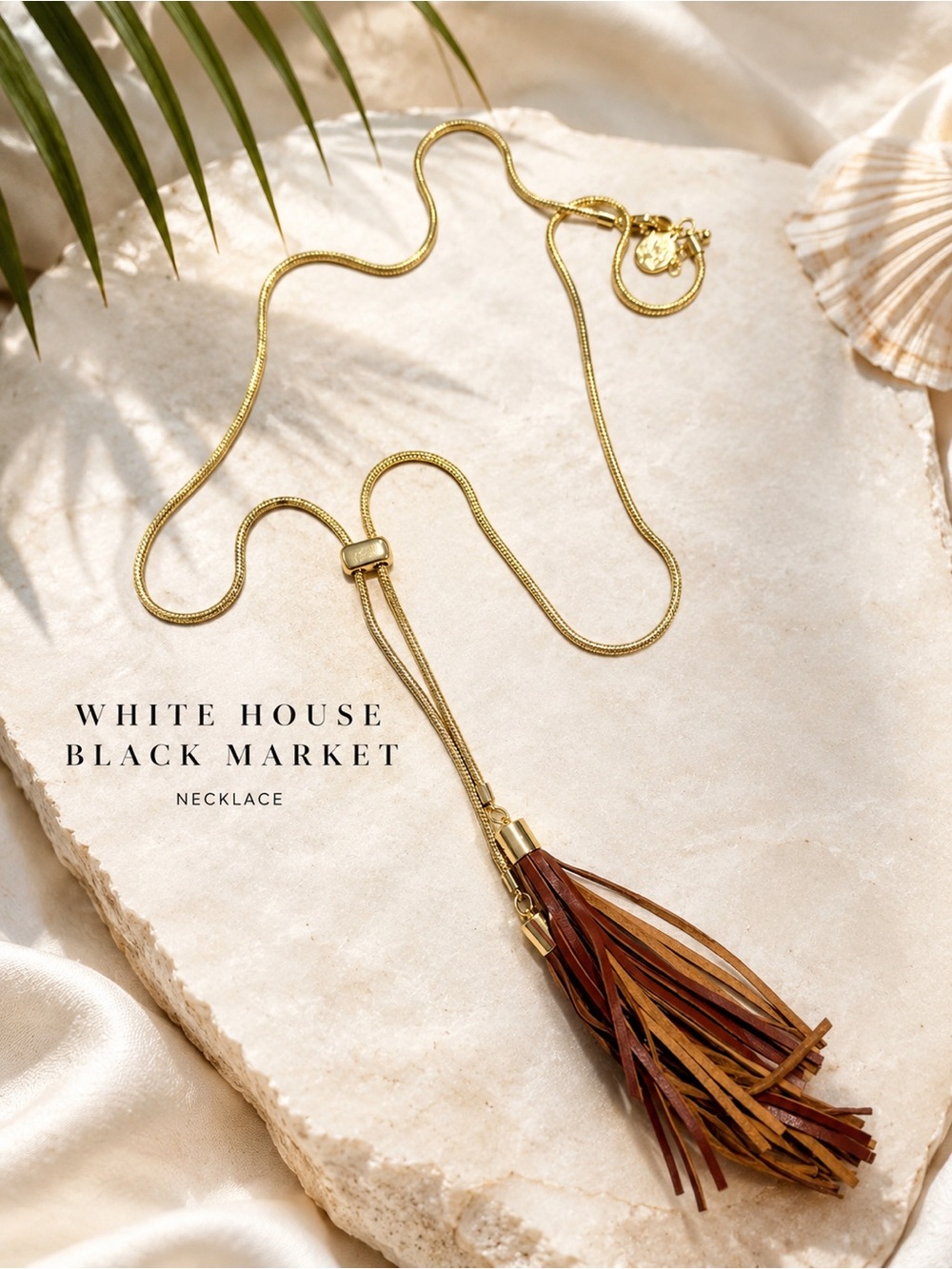 New without tags black house white market necklace